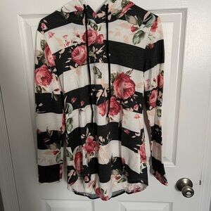 Patterned Hoodie